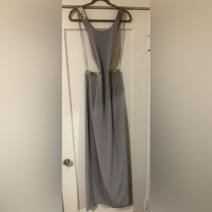 Grey dress with silver details